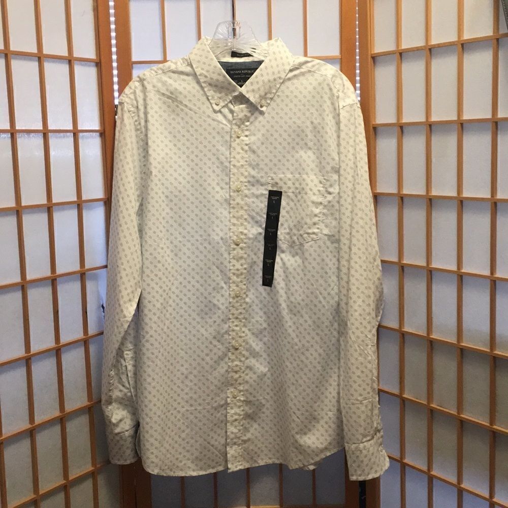 Banana Republic Factory L/S Slim Fit Woven